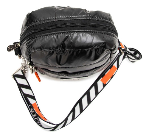 Imagen 10 de 10 de Bandolera San Luis Pop Cadenas Negro