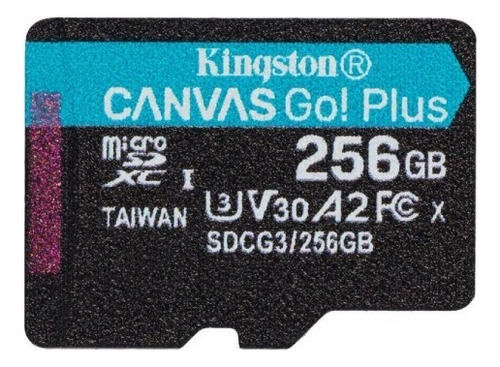 Tarjeta De Memoria Micro Sd 256gb Kingston Canvas Go Plus 4k