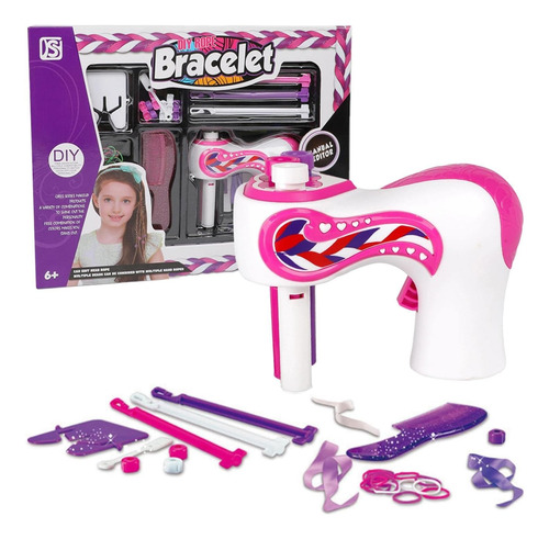 Kit Trenzador De Pelo Automatico Niña Peluqueria Peine