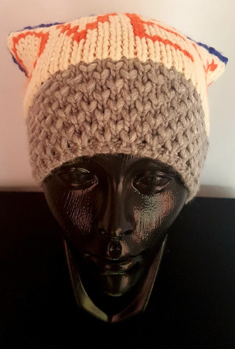 Gorro Zara Tejido Punto Estructura Letrero/pompón Multicolor