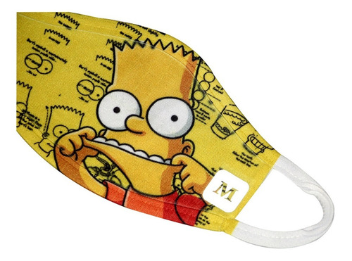 Cubrebocas Bart Simpson  ( Adulto ) Individual