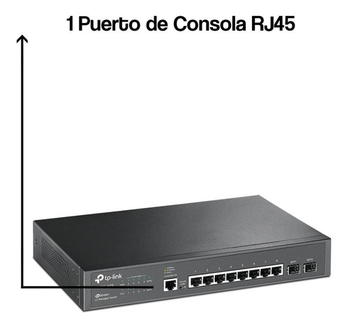 Imagen 6 de 7 de Switch Tp Link Sg3210 Administrable 8 Puertos Gigabit L2 Sfp