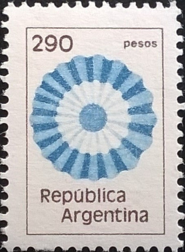 Argentina, Sello Gj 1865 Escarapela 290p 1979 Mint L11634