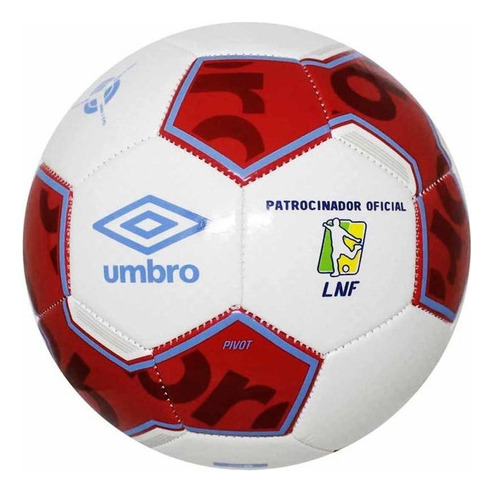 Bola Umbro Futsal Pivot Supporter - Branco E Vermelho