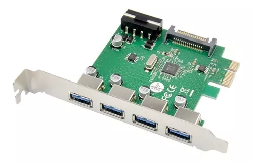 Placa Pc-e X1 A Usb3.0 Pci Express A 4 Puertos Usb 3.0