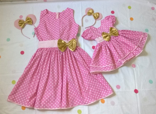 vestido rosa tal mae tal filha