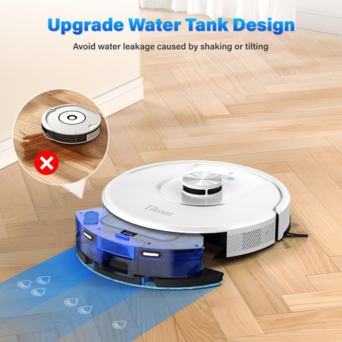 Tikom Robot Aspirador Y Mopa, L8000 Laser Lidar Navigatio...