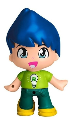 Pinypon Muñeco Con Accesorios Serie 11 X 1 Figura Pelo Azul