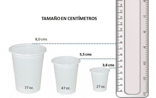 Imagen 2 de 5 de Vasos Desechables V77, Arcoiris, Paquete X 100