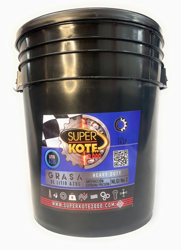 Grasa De Litio Azul Multipropósito Superkote2000 14 L