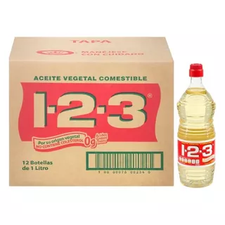 Caja Aceite Vegetal 123 1l 12pz