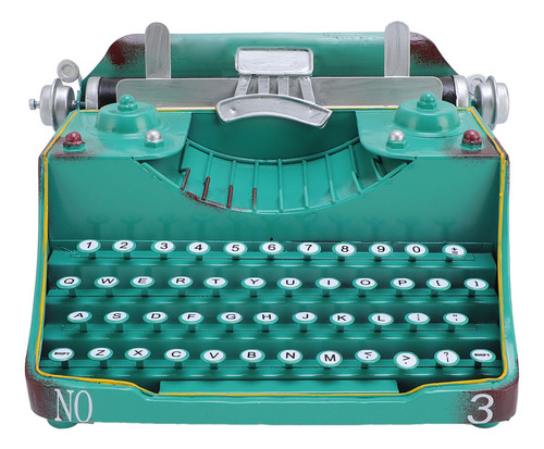 Modelo De Máquina De Escribir Retro Verde Verde, Arte En Met