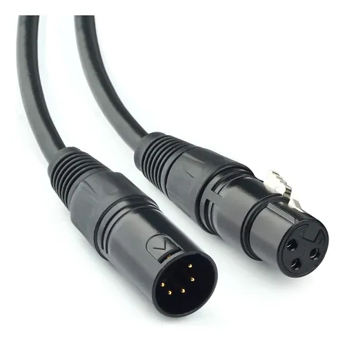 Cable De Audio Siyear Xlr Hembra A 5 Pines Xlr Macho Para...