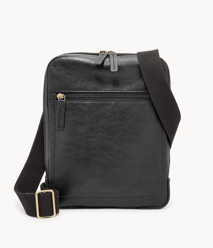 Imagen 5 de 5 de Crossbody Fossil Haskell Negra Mbg9396001 28x24cm *jcvboutiq