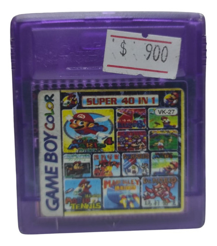 Super 40 In 1 Original Gameboy Color  (Reacondicionado)