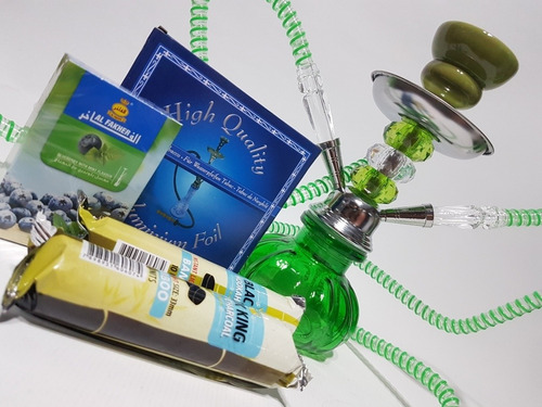 Pipa De Agua 2 Mangueras Narguile Shisha Hookah Mediano