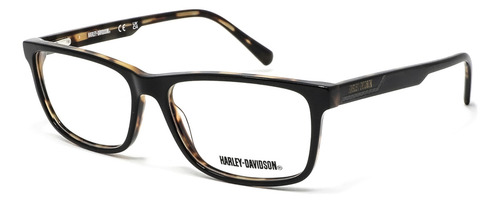 Lentes De Vista Transparente Harley Davidson Hd00003001 Color Negro Talla M