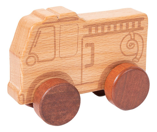 Carrito De Madera Para Niños, Duradero, Con Soporte Inercial