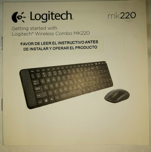 Manual Teclado Y Mouse Logitech Wireles - Mk220 -  Rosario