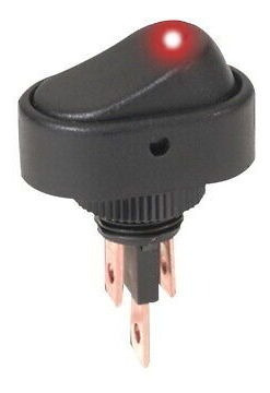 Rocker Switch With Red Led Indicator 12 Volt Dc For Auto Ggz