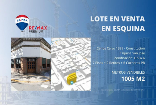 Imagen 1 de 8 de Venta Terreno En Constitución En Esquina
