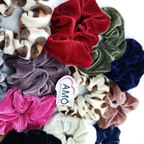 Kit 6 Scrunchie Vsco Girl  Prendedor De Cabelo 