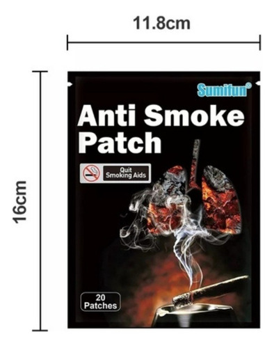 40 Parches Nicotina Anti Smoke Patch