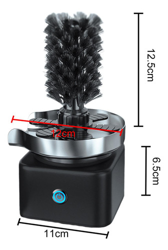 Enjuagadora Automática De Vasos De Vidrio Con Cepillo Negro