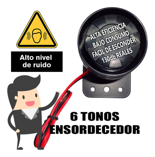 Sirena Alarma Vecinal Para Casa Con Enchufe Y Perilla