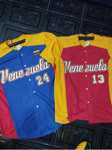Imagen 1 de 2 de Camisa Selección De Venezuela Beisbol 