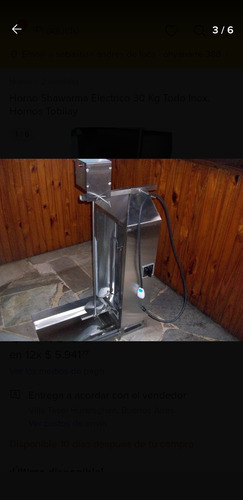 Horno Shawarma Electrico 30 Kg Todo Inox. Hornos Tobilay