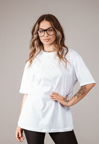 Remera Mujer Lisa Oversize Valle Langosta