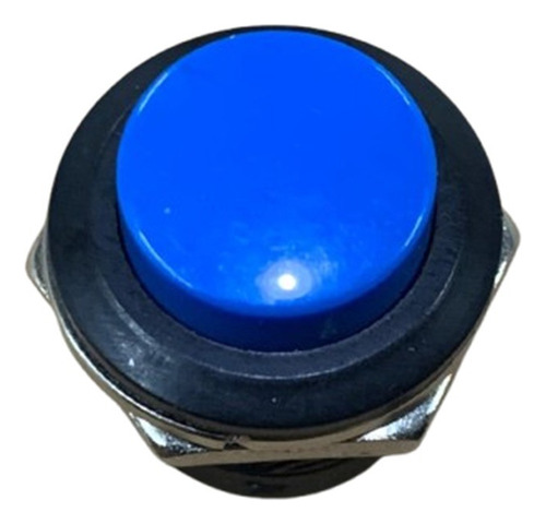 5x Chave Push Button Tipo Start-bujão R13-507 Azul