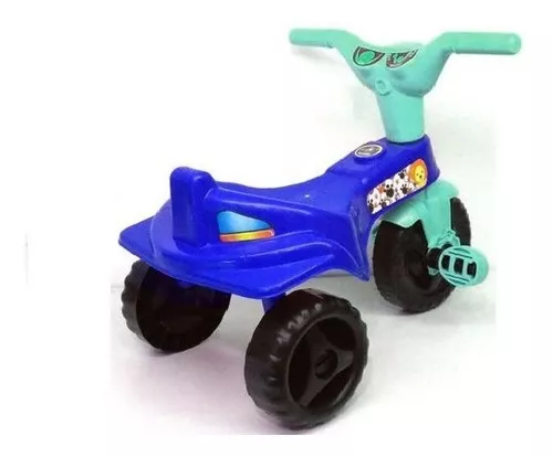 Triciclo Motoca Infantil Fast Velocipe Proteção E Empurrador