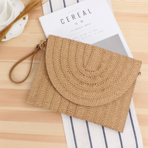 Bolsa De Palha, Bolsa De Envelope, Carteira Tiracolo, Bolsas Cor Marrom-claro