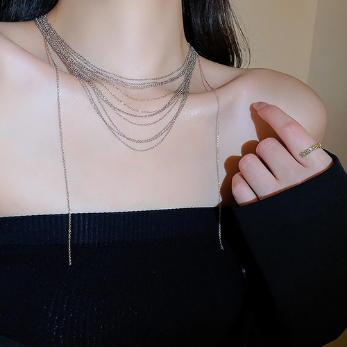 Collar De Cadena Multicapa