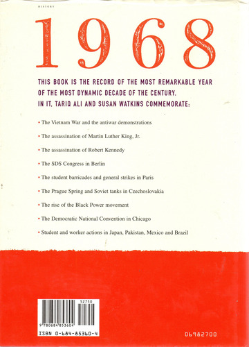 1968 Marching In The Streets - Tariq Ali And Susan Watkins (Usado)
