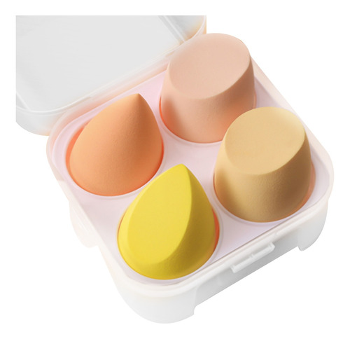 Esponjas Para Maquillaje Aplicadoras 4 Colores Con Caja Aaa