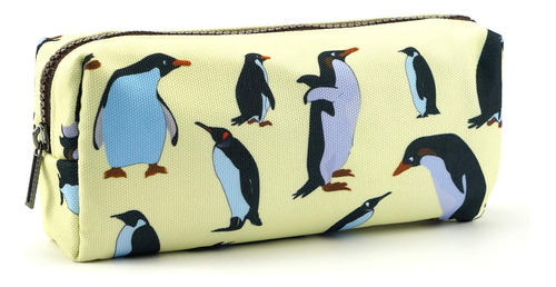 Pinguinos Estuche Estudiantes Estuche De Lona Bolso De La Pl