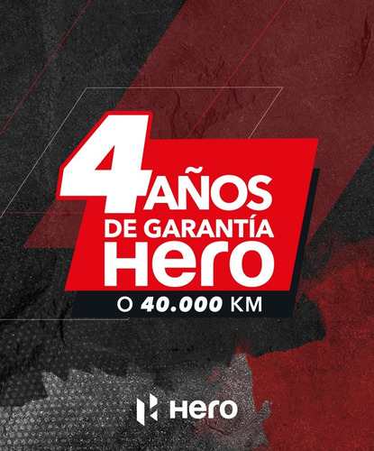 Imagen 3 de 3 de Hero Hunk 190 R Abs Tarjeta 12 18 Cuotas Fijas Motonet