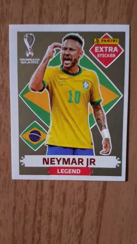 Copa 2022 - Figurinha Extra Legend Neymar Jr. OURO em ó