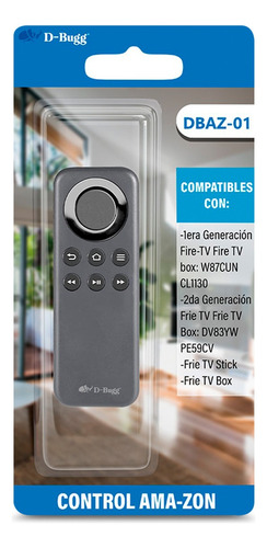 Control Remoto Para Amazon Fire Tv Dbaz01 Dbugg Color Negro