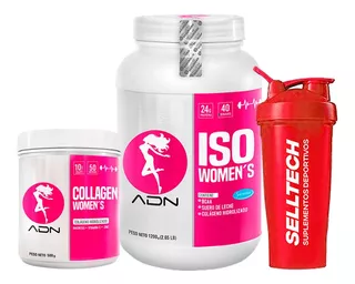 Pack Adn Iso Women 1.2kg Fresa Collagen Women 500gr Mora