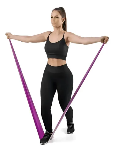 Kit Faixas Elásticas 5 Intensidades Fisioterapia academia reabili...