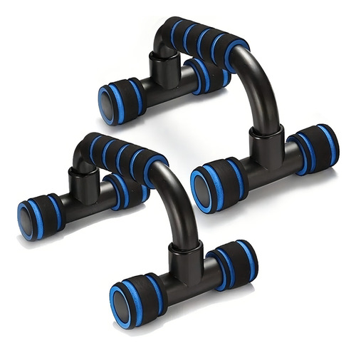 Apoio Barra Fixo P/ Flexão Suporte Chão Treino Fortalecedor Cor Preto