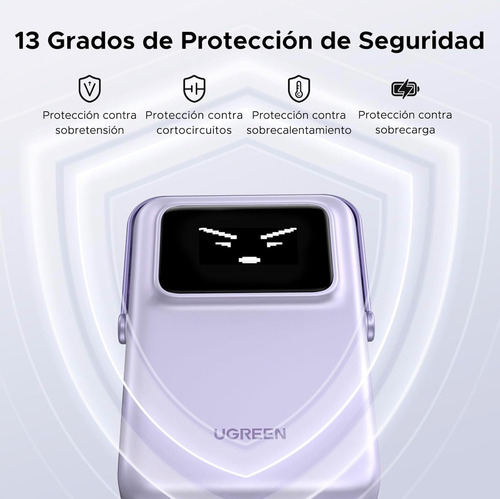 Ugreen Powerbank Magsafe 5000mah Carga Rápida 15w Púrpura