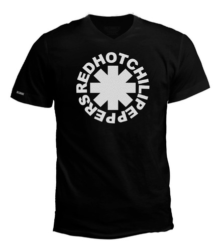 Camisetas Cuello V Red Hot Chili Peppers Rock Hombre Ecv