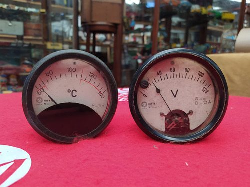 2 Antiguos Relojes Medidores De Temperatura Ref. 416