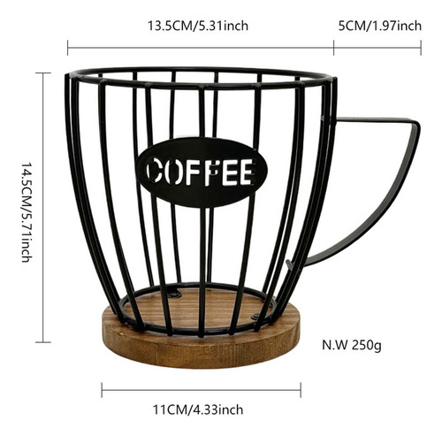 Contenedor De De Café Recipiente Resistente Cesta De Metal
