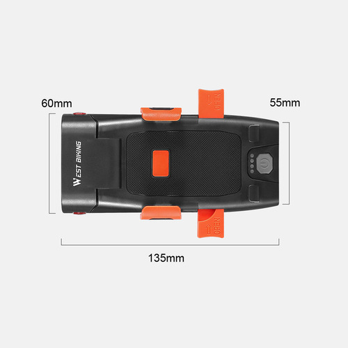 Zz Linterna Frontal Para Bicicleta, Teléfono Móvil,